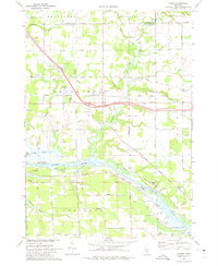 Download a high-resolution, GPS-compatible USGS topo map for Nunica, MI (1975 edition)