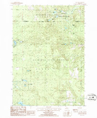 preview thumbnail of historical topo map of Oscoda County, MI in 1986