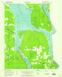 Download a high-resolution, GPS-compatible USGS topo map for Oak Ridge, MI (1958 edition)