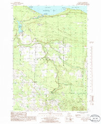 Download a high-resolution, GPS-compatible USGS topo map for Ocqueoc, MI (1986 edition)