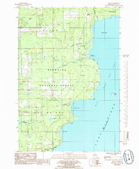 Download a high-resolution, GPS-compatible USGS topo map for Ogontz, MI (1985 edition)