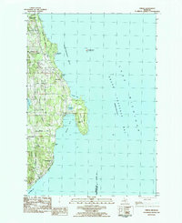 Download a high-resolution, GPS-compatible USGS topo map for Omena, MI (1984 edition)
