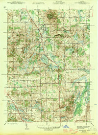 Download a high-resolution, GPS-compatible USGS topo map for Ortonville, MI (1945 edition)