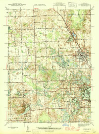 Download a high-resolution, GPS-compatible USGS topo map for Oxford, MI (1945 edition)