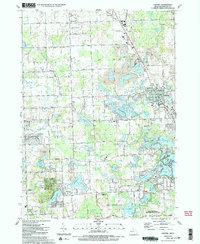 Download a high-resolution, GPS-compatible USGS topo map for Oxford, MI (1991 edition)