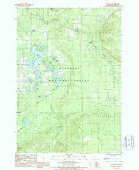 Download a high-resolution, GPS-compatible USGS topo map for Peacock, MI (1988 edition)