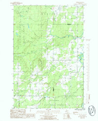 Download a high-resolution, GPS-compatible USGS topo map for Pelkie, MI (1985 edition)