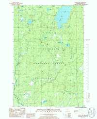 preview thumbnail of historical topo map of Iron County, MI in 1985