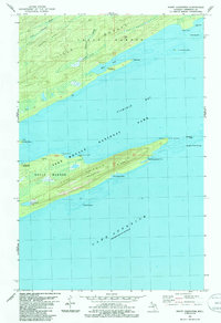 Download a high-resolution, GPS-compatible USGS topo map for Point Houghton, MI (1986 edition)