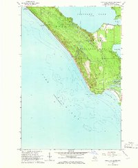 Download a high-resolution, GPS-compatible USGS topo map for Pointe Aux Chenes, MI (1966 edition)