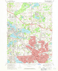 preview thumbnail of historical topo map of Oakland County, MI in 1968