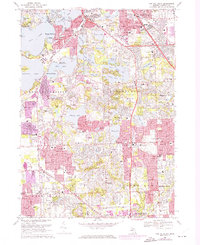 Download a high-resolution, GPS-compatible USGS topo map for Pontiac South, MI (1974 edition)