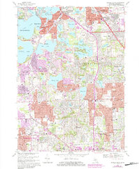 Download a high-resolution, GPS-compatible USGS topo map for Pontiac South, MI (1984 edition)