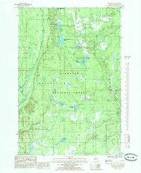 Download a high-resolution, GPS-compatible USGS topo map for Poplar Lake, MI (1985 edition)