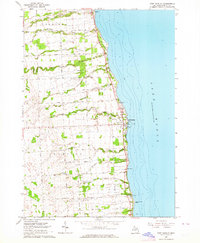 Download a high-resolution, GPS-compatible USGS topo map for Port Sanilac, MI (1964 edition)