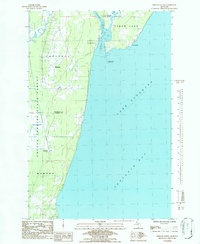 Download a high-resolution, GPS-compatible USGS topo map for Portage Entry, MI (1986 edition)