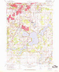 Download a high-resolution, GPS-compatible USGS topo map for Portage, MI (1969 edition)