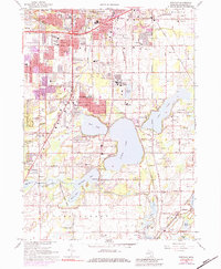 Download a high-resolution, GPS-compatible USGS topo map for Portage, MI (1984 edition)