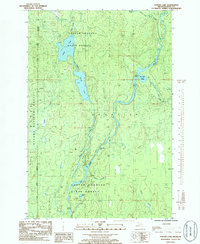 preview thumbnail of historical topo map of Iron County, MI in 1985
