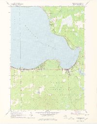 1963 Map of Houghton Lake, MI, 1978 Print