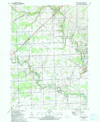Download a high-resolution, GPS-compatible USGS topo map for Rattle Run, MI (1991 edition)