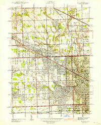 1942 Map of Redford