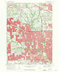 Download a high-resolution, GPS-compatible USGS topo map for Redford, MI (1971 edition)