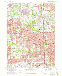 Download a high-resolution, GPS-compatible USGS topo map for Redford, MI (1974 edition)