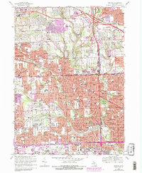 Download a high-resolution, GPS-compatible USGS topo map for Redford, MI (1984 edition)