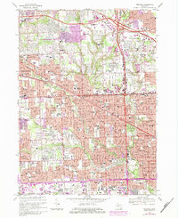 Download a high-resolution, GPS-compatible USGS topo map for Redford, MI (1984 edition)