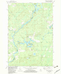 Download a high-resolution, GPS-compatible USGS topo map for Resort Lake, MI (1983 edition)