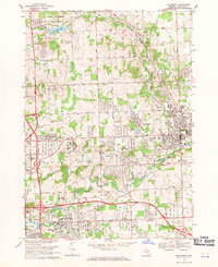Download a high-resolution, GPS-compatible USGS topo map for Rochester, MI (1971 edition)