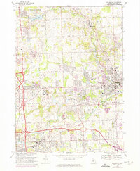 Download a high-resolution, GPS-compatible USGS topo map for Rochester, MI (1974 edition)