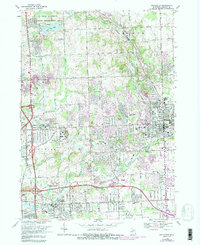 Download a high-resolution, GPS-compatible USGS topo map for Rochester, MI (1988 edition)