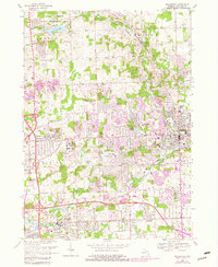 Download a high-resolution, GPS-compatible USGS topo map for Rochester, MI (1981 edition)