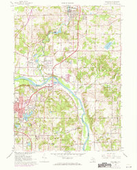 Download a high-resolution, GPS-compatible USGS topo map for Rockford, MI (1973 edition)
