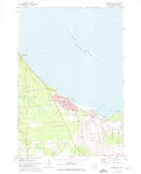 Download a high-resolution, GPS-compatible USGS topo map for Rogers City, MI (1974 edition)