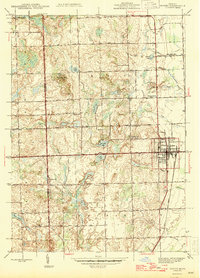 Download a high-resolution, GPS-compatible USGS topo map for Romeo, MI (1945 edition)