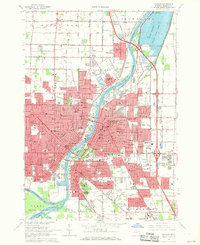 preview thumbnail of historical topo map of Saginaw, MI in 1967