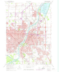 preview thumbnail of historical topo map of Saginaw, MI in 1967