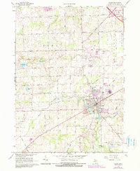 preview thumbnail of historical topo map of Saline, MI in 1967