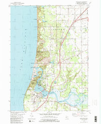 Download a high-resolution, GPS-compatible USGS topo map for Saugatuck, MI (1982 edition)