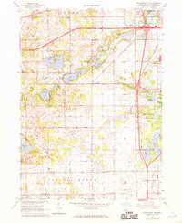 Download a high-resolution, GPS-compatible USGS topo map for Schoolcraft NW, MI (1969 edition)