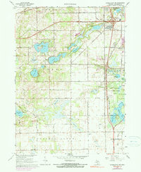 Download a high-resolution, GPS-compatible USGS topo map for Schoolcraft NW, MI (1990 edition)