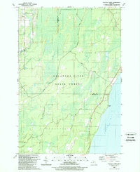 Download a high-resolution, GPS-compatible USGS topo map for Seagull Point, MI (1989 edition)