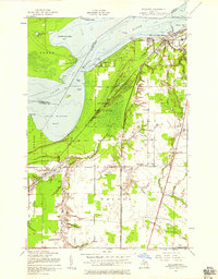 Download a high-resolution, GPS-compatible USGS topo map for Shallows, MI (1958 edition)