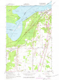 Download a high-resolution, GPS-compatible USGS topo map for Shallows, MI (1977 edition)