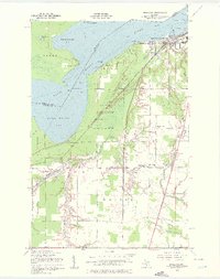 Download a high-resolution, GPS-compatible USGS topo map for Shallows, MI (1951 edition)