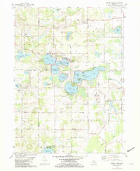 Download a high-resolution, GPS-compatible USGS topo map for Sister Lakes, MI (1982 edition)