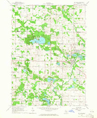 preview thumbnail of historical topo map of Montcalm County, MI in 1964